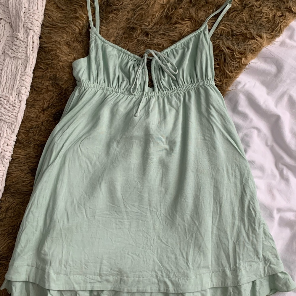 Princess Polly Empress of Love Mini Dress Sage